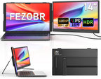 FEZOBR Extensor de pantalla para laptop, monitor ultrafino de 14 pu...