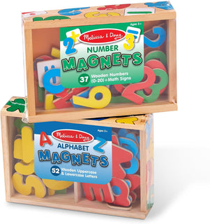 Imanes de madera del alfabeto Melissa &amp; Doug, Multicolor\/Ningu...