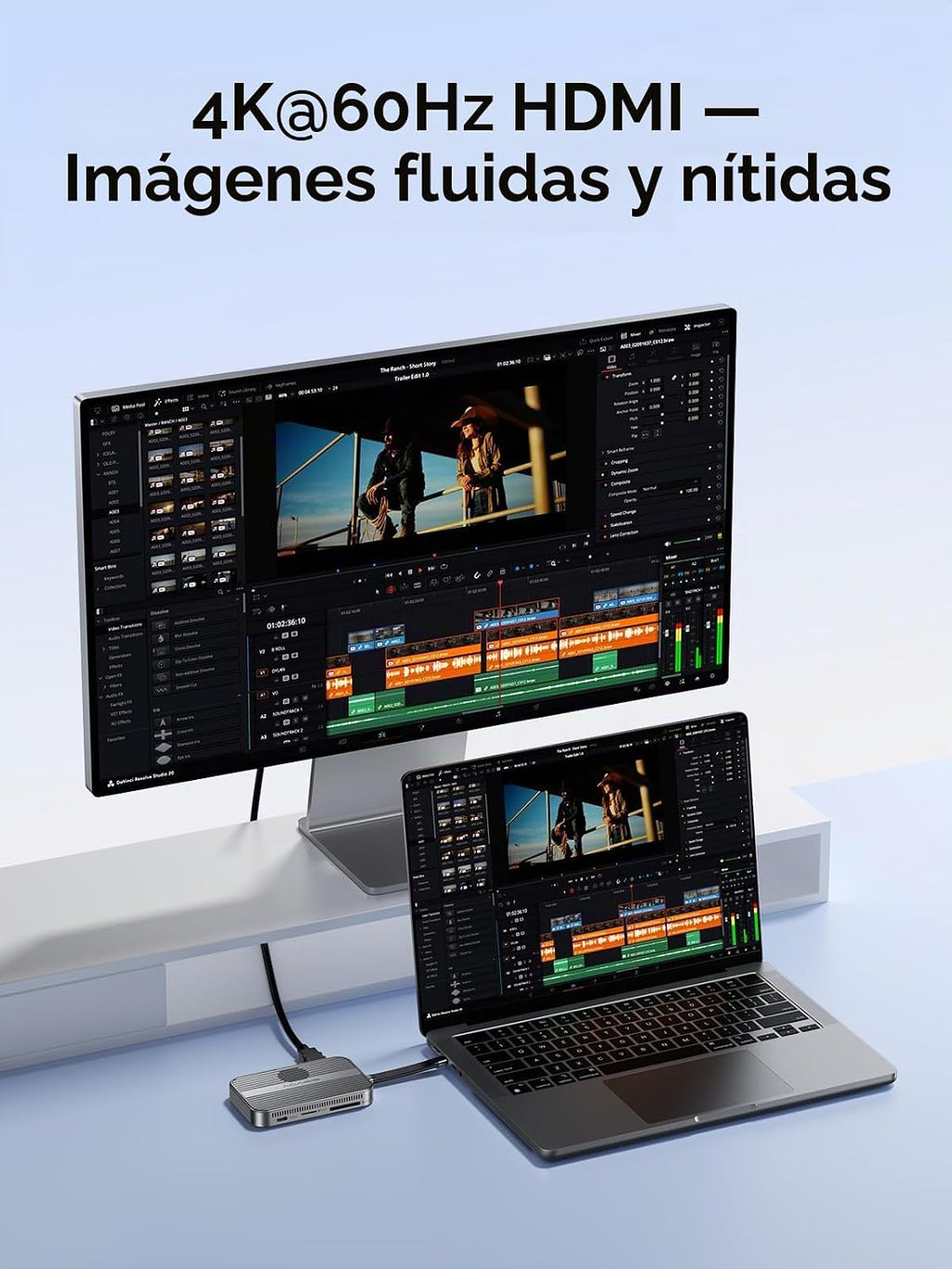 ACASIS Carcasa magnética SSD NVMe M.2 de 10Gbps con grabación 4K ProRes