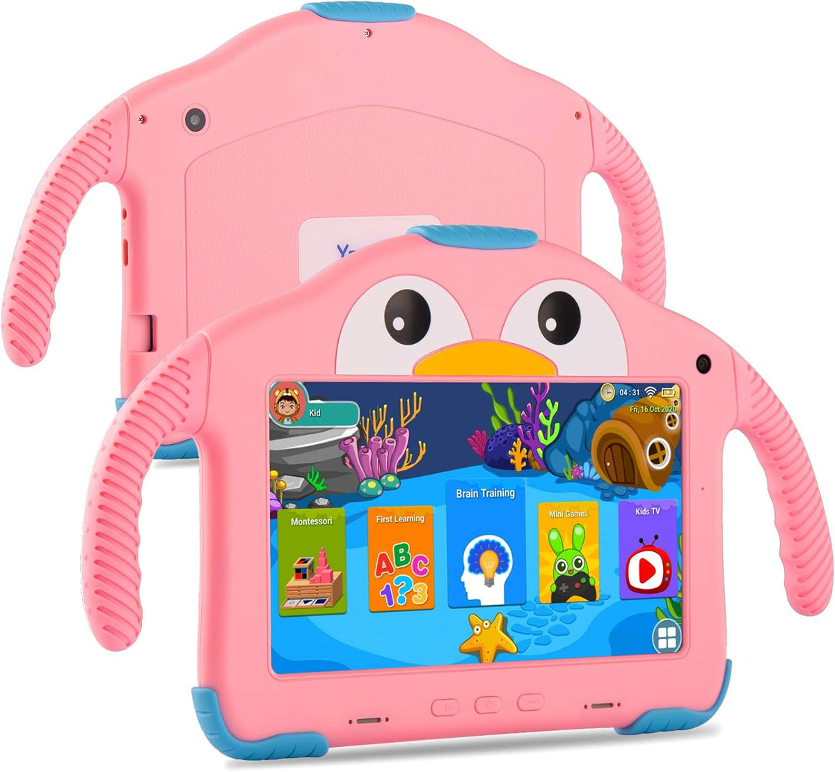 Tableta para niños de 7 pulgadas para niños de 3 a 7 y 32 GB con funda WiFi Youtube