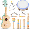 MGparty Juego de guitarra para niños pequeños, instrumentos musicales de