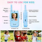 Walkie Talkies de video para niños paquete de 2 walkie