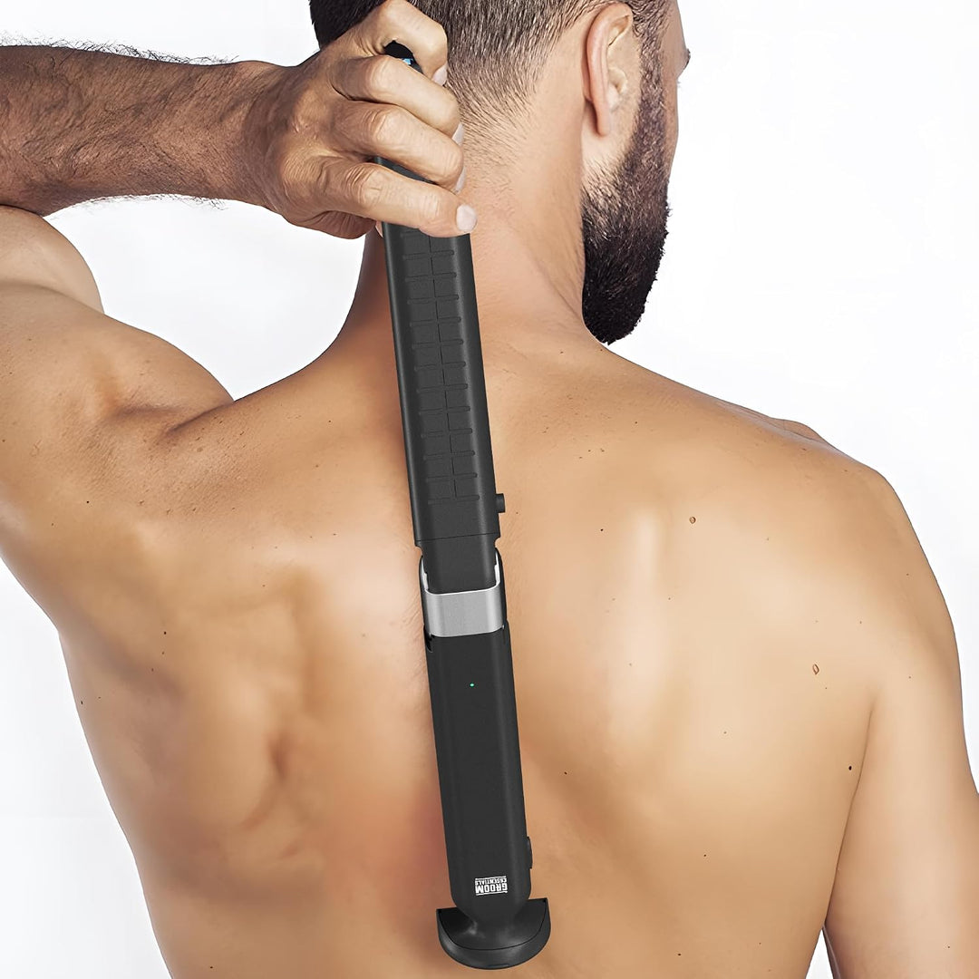 ChargeWorx Afeitadora eléctrica recargable de espalda para hombres,...