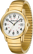 GOLDEN HOUR Relojes para Hombre de Lectura Fácil, Estilo Casual para Vestir