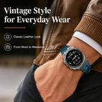 Correa de cuero retro compatible con Samsung Galaxy Watch Ultra 2/1 de
