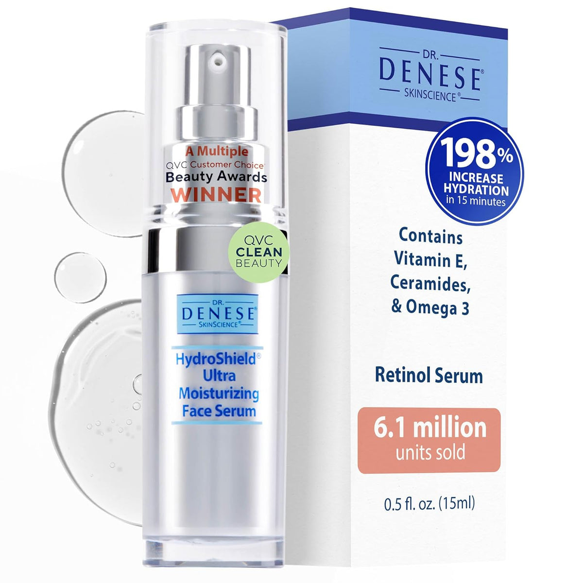 Dr. Denese SkinScience HydroShield - Suero de retinol para rostro d...