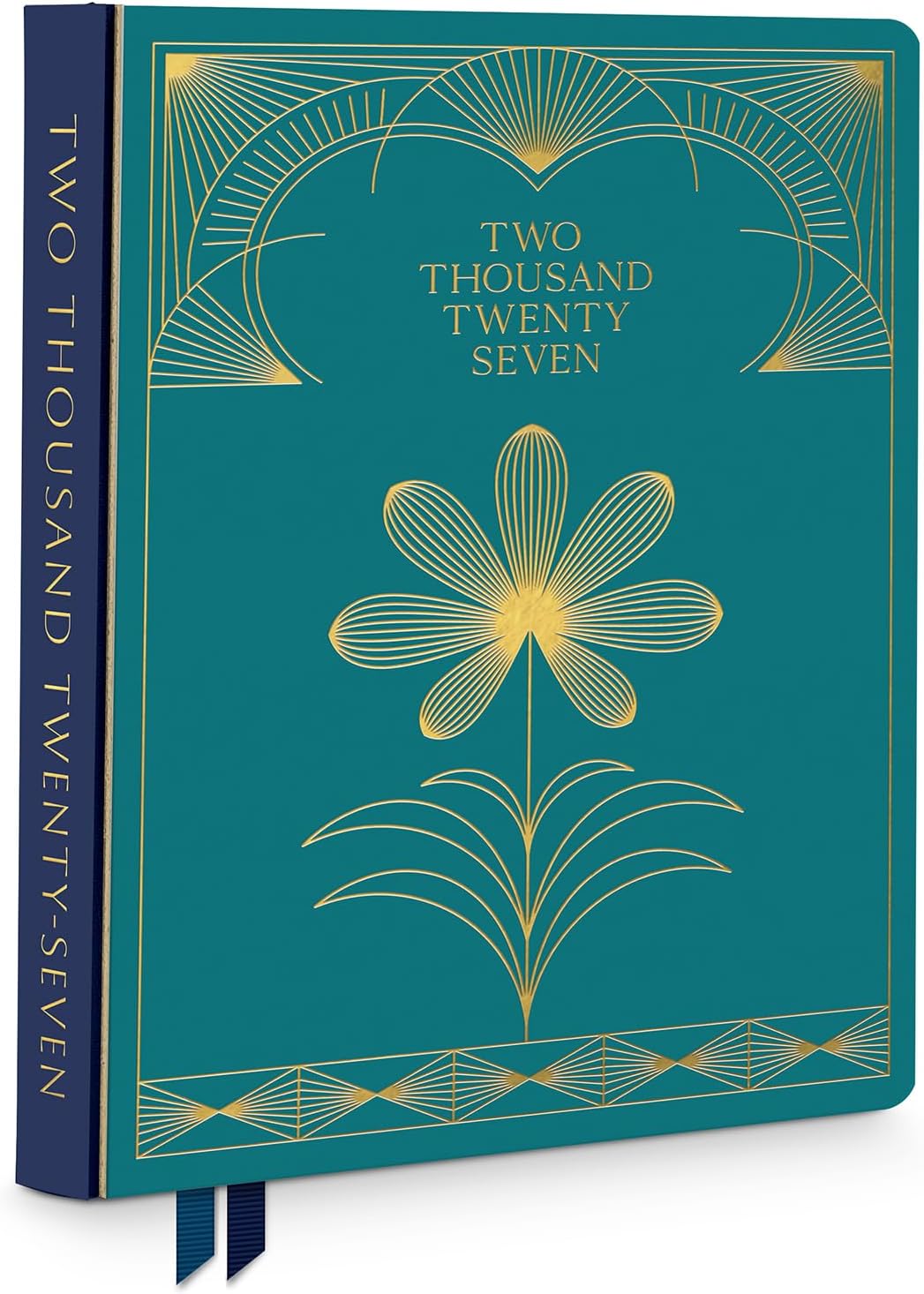 Juego de planificador de escritorio mensual Good Day 2027, tapa dura de 17