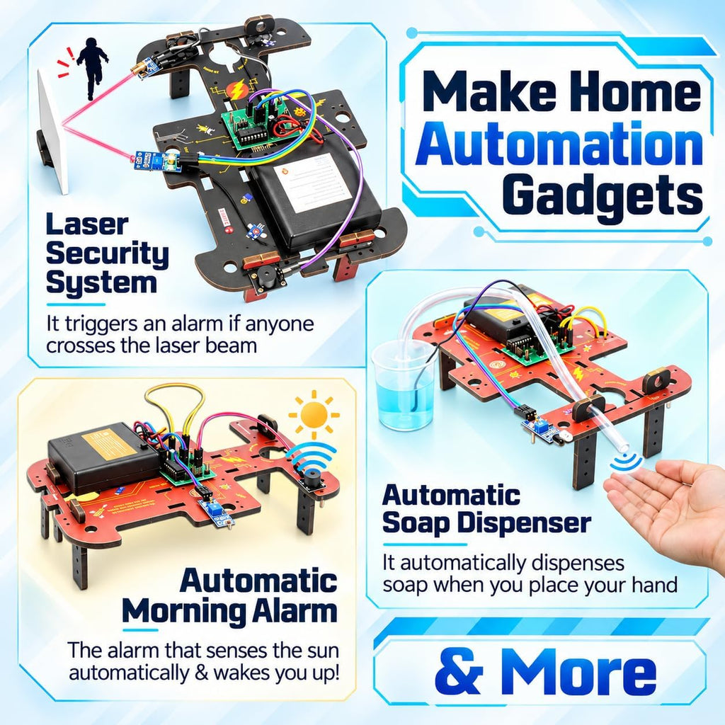 Butterfly EduFields Kit de Robótica y Electrónica STEM 10 en 1 para niños Ages 8-12