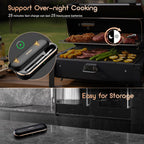 INKBIRD Termómetro de carne inalámbrico, termómetro inteligente para carne Bluetooth, IP67 impermeable con caja recargable para parrilla al aire libre, ahumador, barbacoa, asador, aplicación iOS y