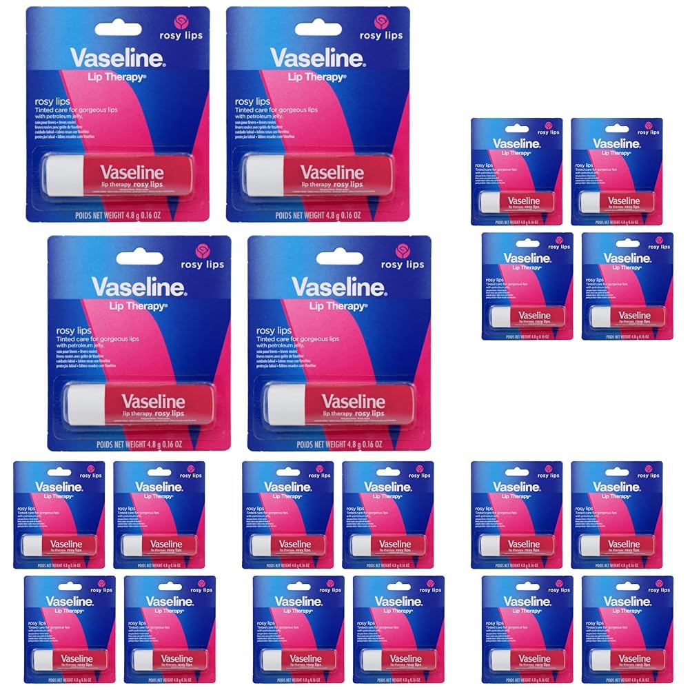 Vaseline Lip Therapy Care Rosy, Nutrición de Acción Rápida, Ideal p...