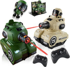 Paquete de 2 tanques infrarrojos control remoto que dispara