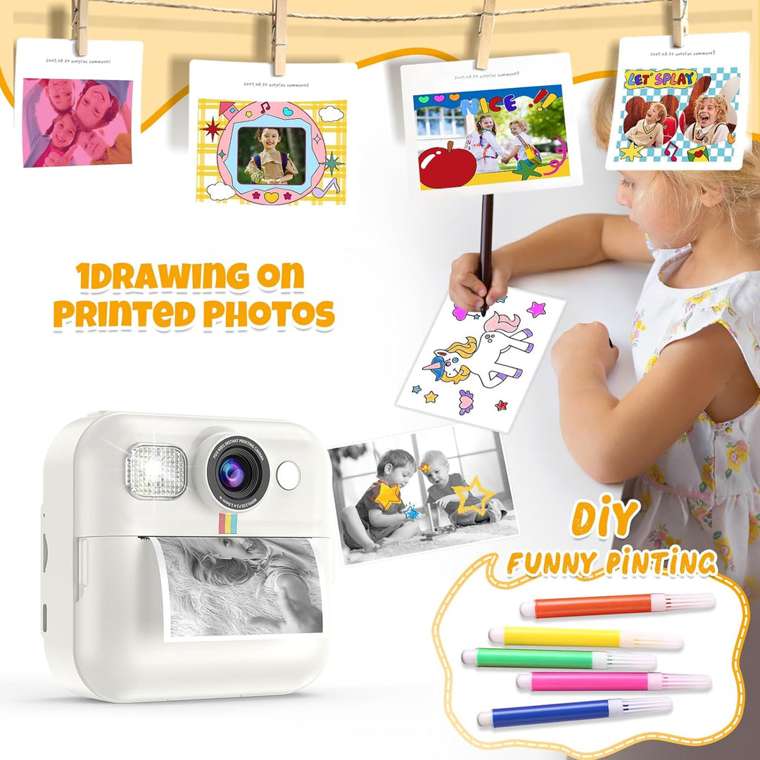Cámara digital para niños con impresión instantánea, regalo de cump...