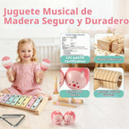Juego de instrumentos musicales para niños de 9 piezas, juguetes de