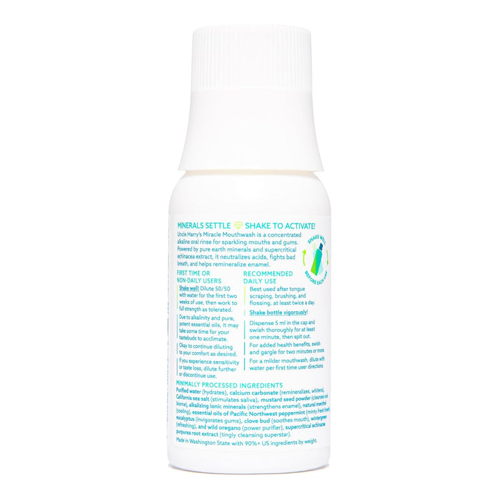 Uncle Harry's Enjuague Bucal Milagroso Alcalinizante Natural |...