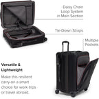 TUMI Aerotour - Maleta de mano grande expandible con 4 ruedas, 21.75 pulgadas, color negro