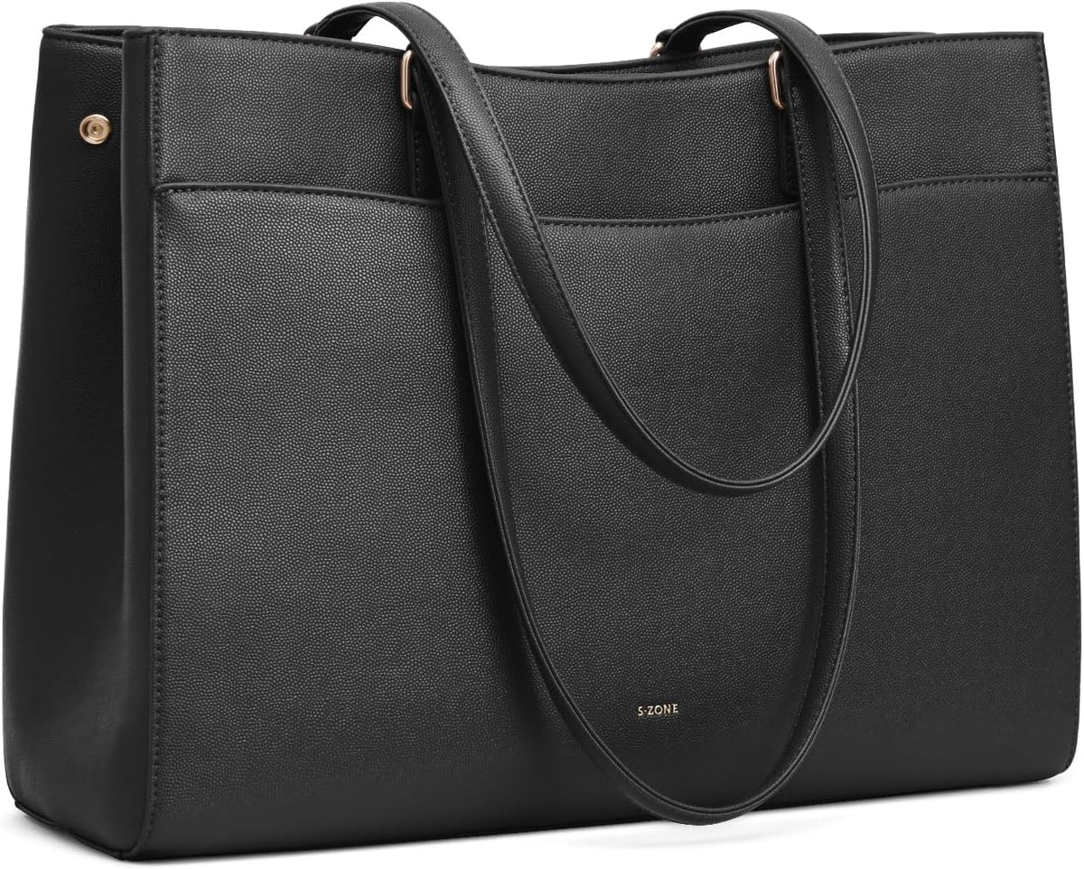S-ZONE Bolsa de almuerzo para mujer, bolsa de trabajo con compartimento de