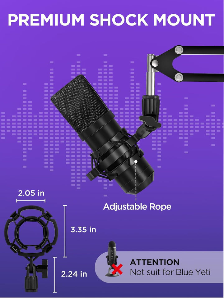 InnoGear Soporte de micrófono con brazo para micrófono Blue Yeti Hy...
