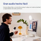 Elgato Micrófono de condensador USB Wave: Neo, toque para silenciar