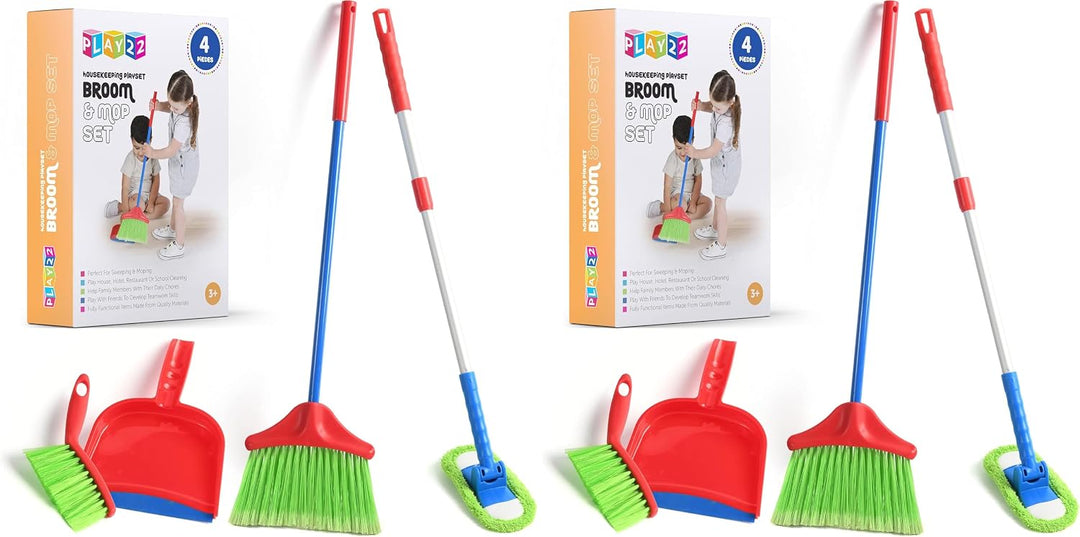 Play22 Juego de limpieza para niños de 4 piezas - Juego de limpieza...