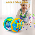 Juguetes musicales con luz para el tiempo de barriga, juguete de proyector giratorio de océano para niño y niña