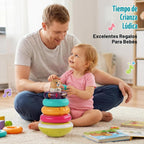 Montessori - Juguete apilable para bebé de 6 a 12 meses, anillos apilables