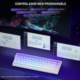 AULA Hero 68 HE Teclado para Juegos 60% con Cable, Teclado con Inte...
