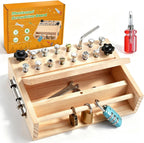 WoodTrove Montessori - Juego de tablero de destornillador, juguetes...