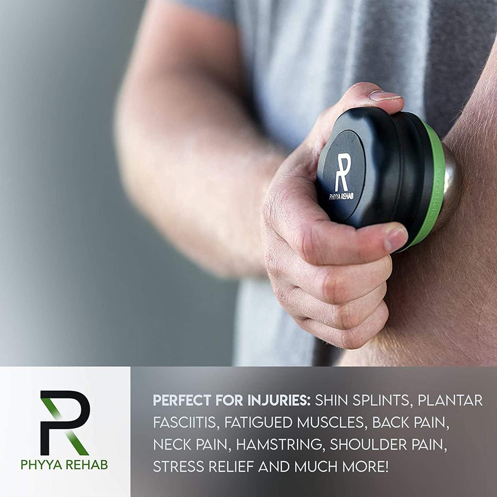Phyya Rehab - Bola Rodillo de Masaje con Hielo - Rodillo para Tejido Profundo Muscular - Terapia Fría - Rodillo para Fascitis Plantar