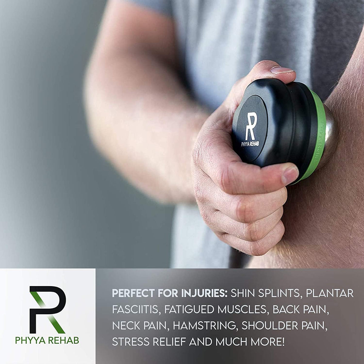 Phyya Rehab - Bola Rodillo de Masaje con Hielo - Rodillo para Tejido Profundo Muscular - Terapia Fría - Rodillo para Fascitis Plantar