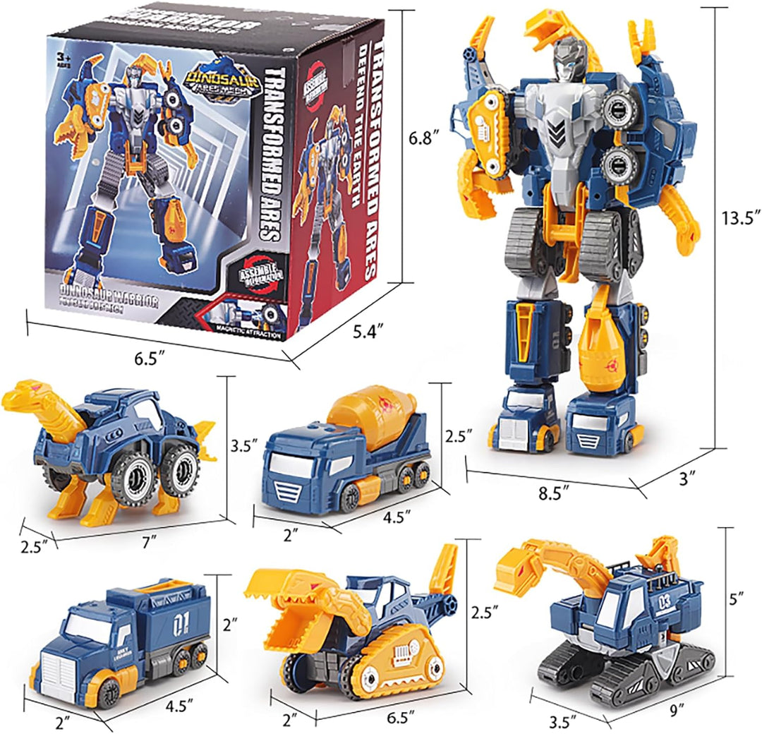 Fuzzy Pixie - Juguete transformable de dinosaurio para niños, robot...
