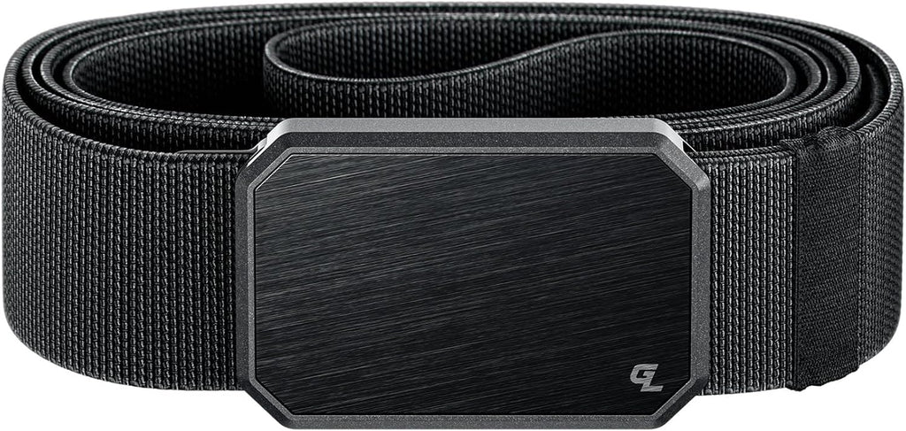 Groove Life - Cinturón de nailon elástico para hombre con hebilla m...