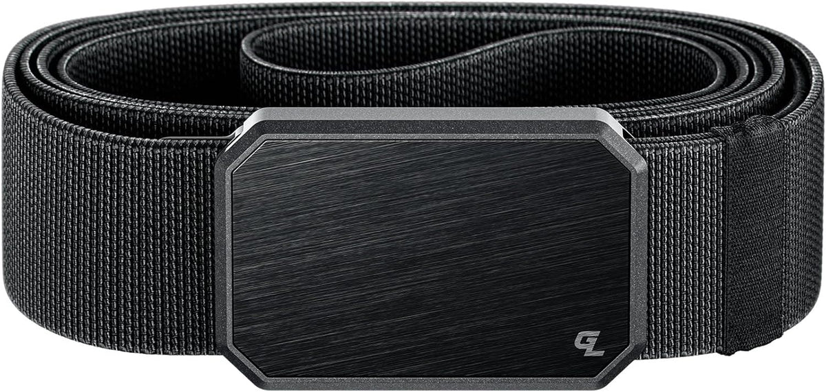 Groove Life - Cinturón de nailon elástico para hombre con hebilla m...