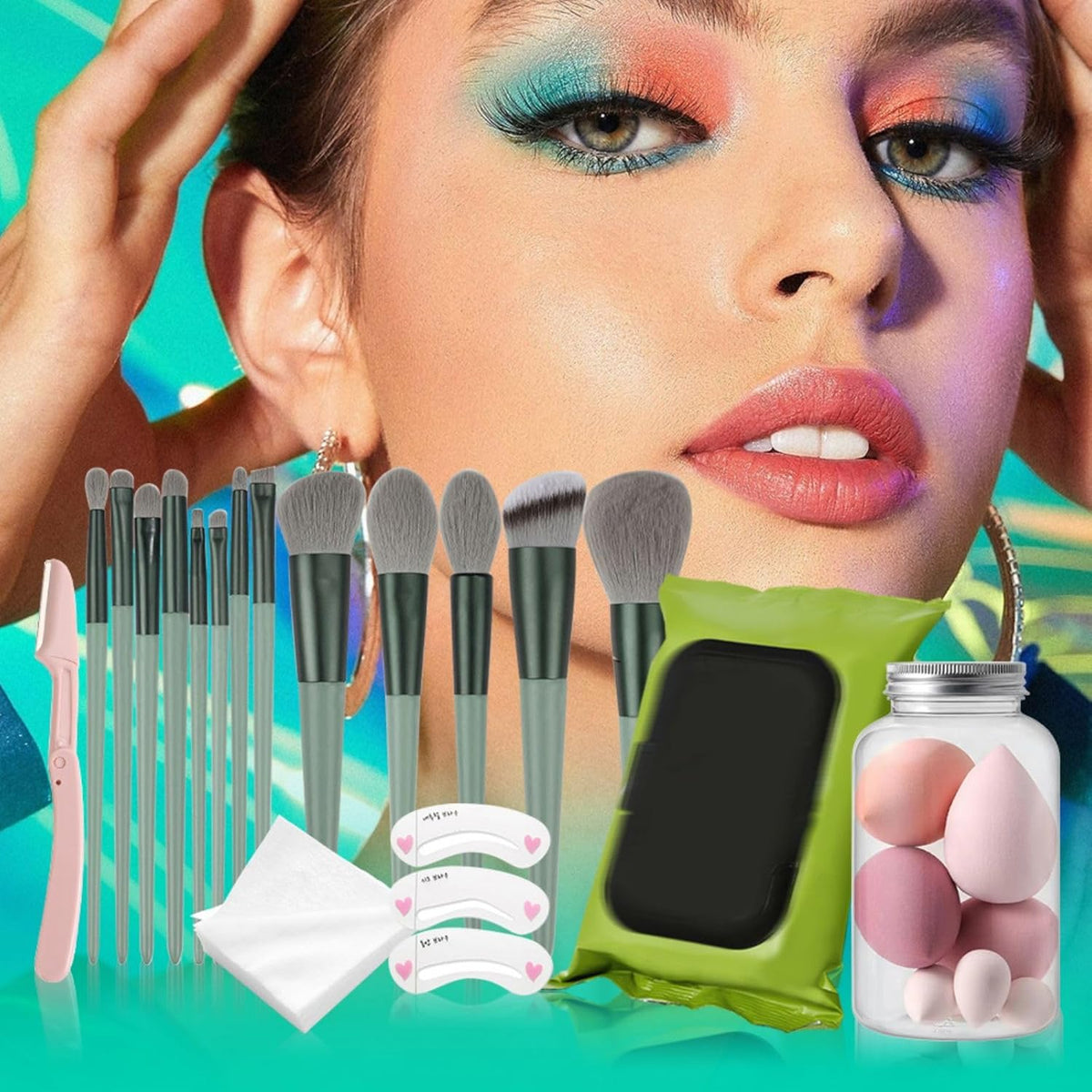 Melearch Caja de maquillaje, regalo surtido sorpresa para festivale...