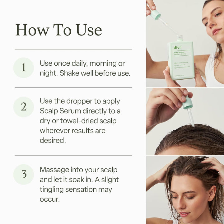 Divi Scalp Serum for Thinning Hair Clinically Tested, Non-Greasy Fo...