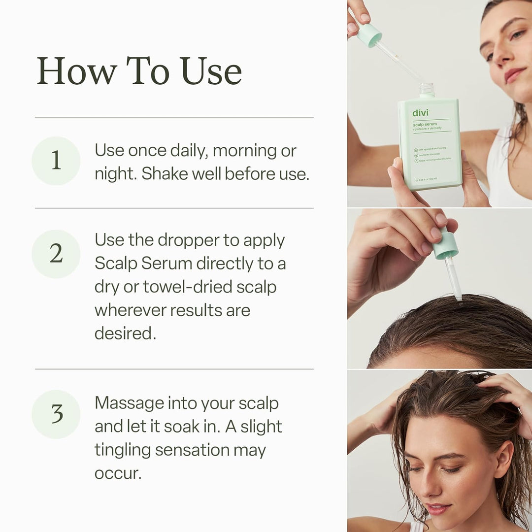 Divi Scalp Serum for Thinning Hair Clinically Tested, Non-Greasy Fo...
