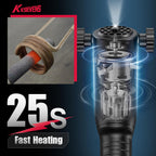 Induction Heater 1300W 110V Eliminación de pernos, Herramienta de calefacción inductiva magnética de mano con 5 bobinas para retiro de tornillos oxidados, Rojo