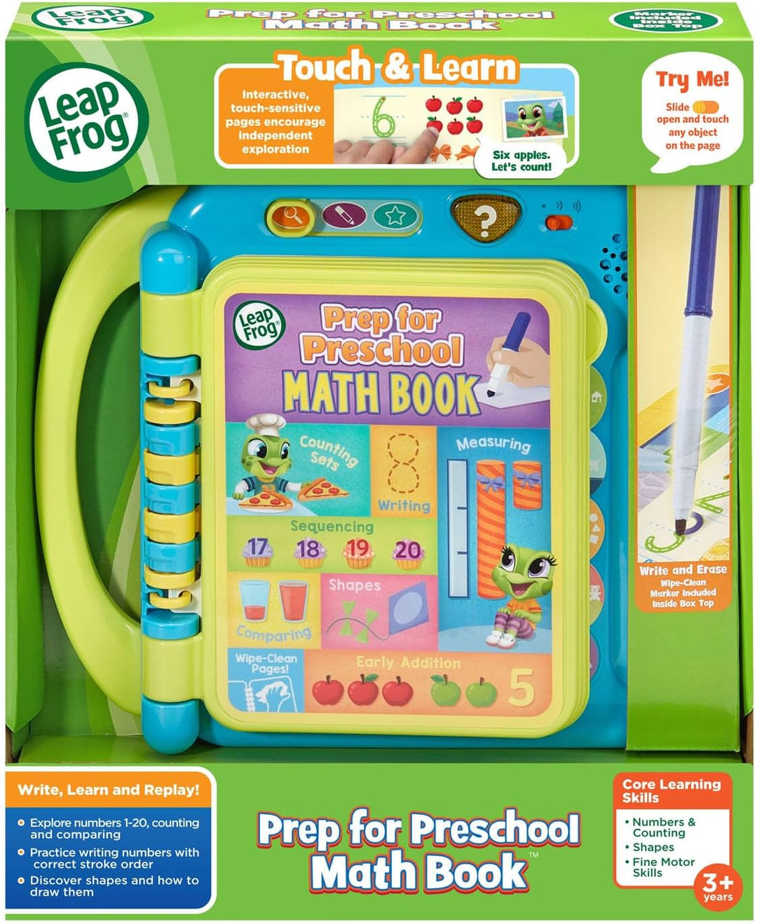 LeapFrog - Libro de actividades de matemáticas Prep para preescolar