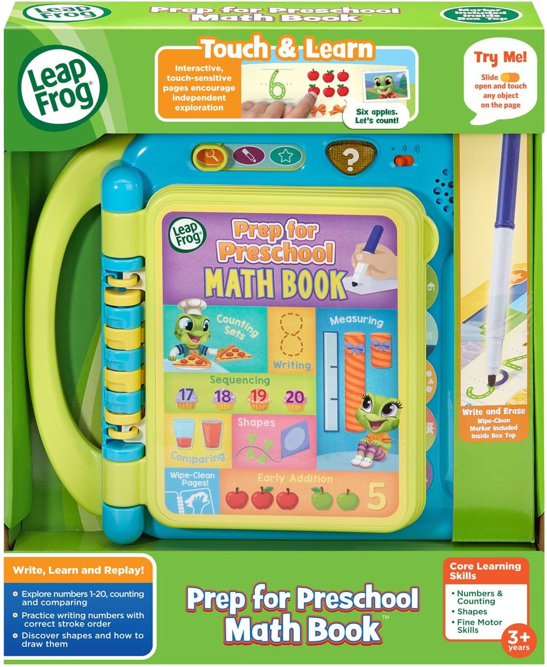 LeapFrog - Libro de actividades de matemáticas Prep para preescolar