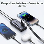 UGREEN, 90305, hub USB 3.0 de 7 puertos, adaptador 12V/2A