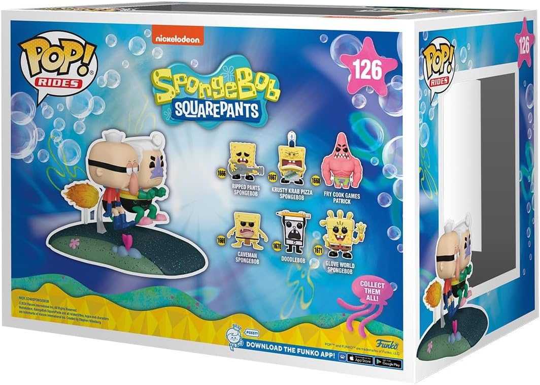 Funko POP Rides Deluxe: Bob Esponja Squarepants - Hombre sirena y c...