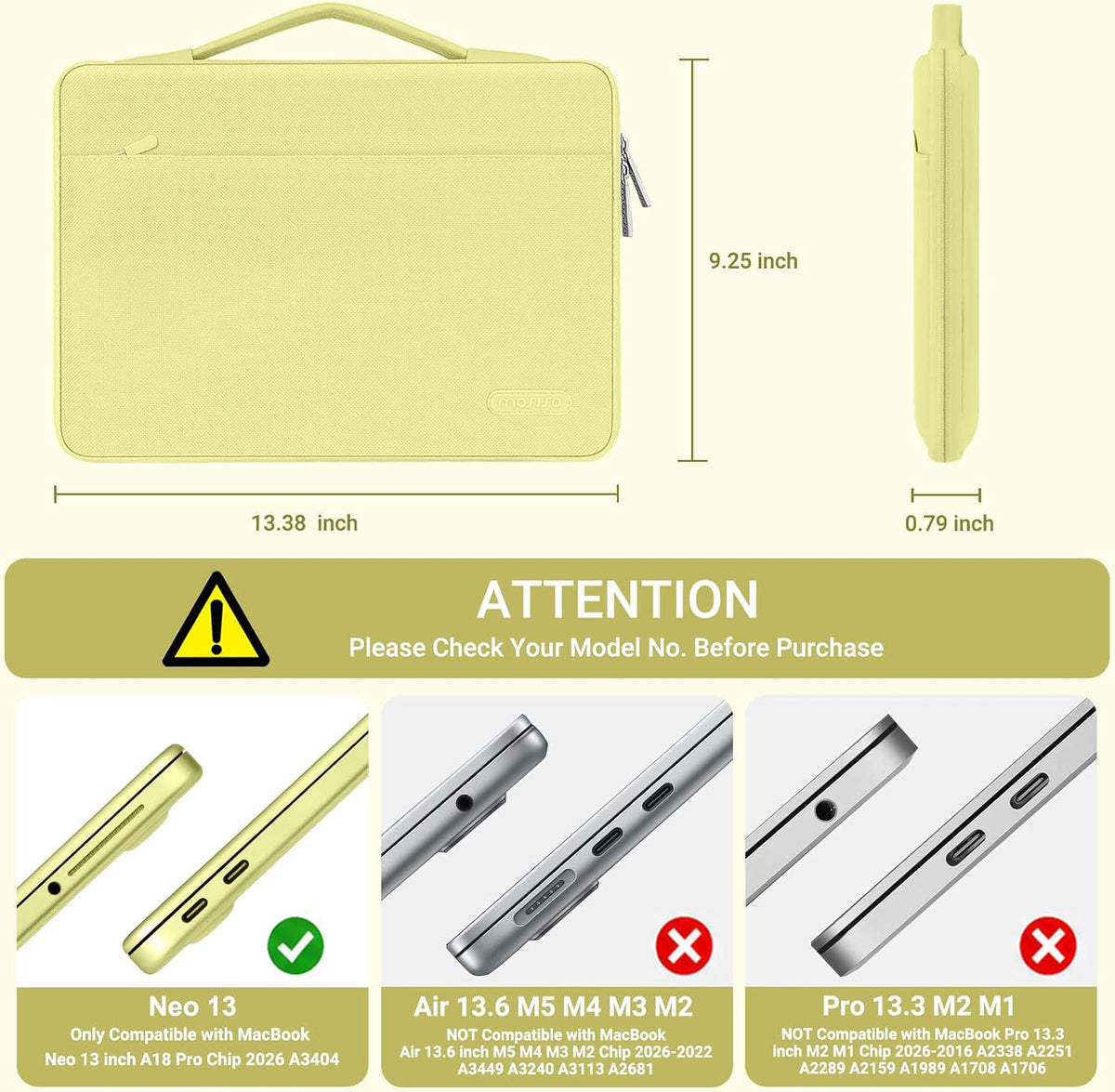 MOSISO Funda compatible con MacBook Neo de 13 pulgadas, versión 202...