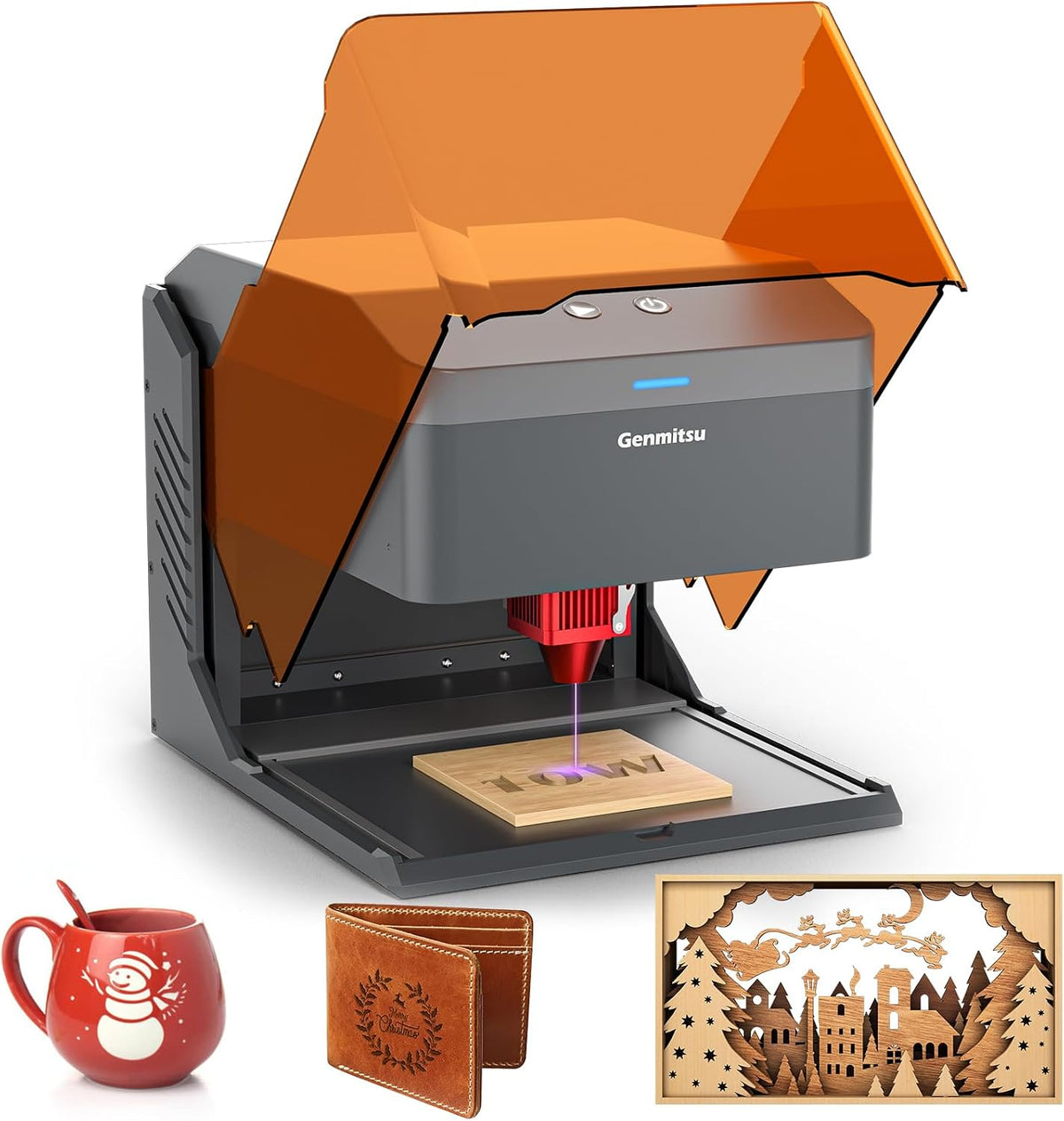 Genmitsu Kiosk 10W 10000mW Laser Engraver, cortadora portátil con carcasa