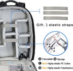 Mochila para cámara CADeN profesional para DSLR con puerto de carga USB y cubierta impermeable, mochila para fotografía y laptop para mujeres y hombres