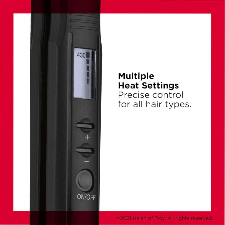 REVLON Perfect Heat - Plancha plana digital de cerámica, 1 pulgada