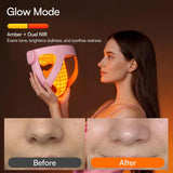 INIA Glow 4D - Máscara de terapia de luz roja inalámbrica para cara...