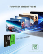 KEXIN - Paquete de 5 tarjetas Micro SD de 8 GB con adaptador SD, 8GB