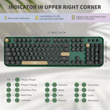 FD Teclado y ratón inalámbricos | Lindo teclado y ratón coloridos c...
