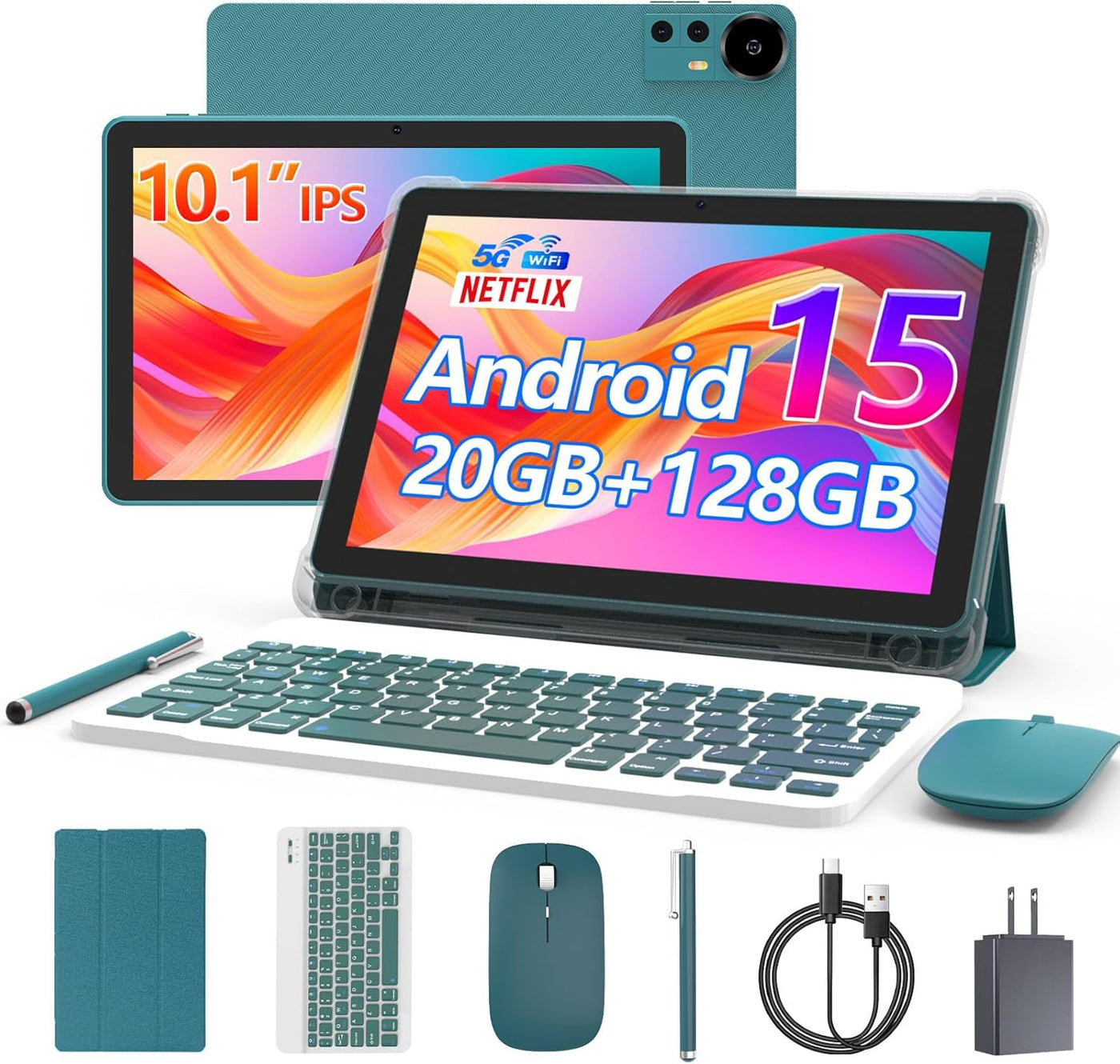 CUPEISI Tablet Android 15 de 10 pulgadas, 20 GB de RAM+128 GB de RO...