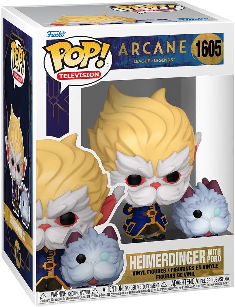 Funko POP TV: Arcane LOL - Heimerdinger con Poro - Arcane: League o...