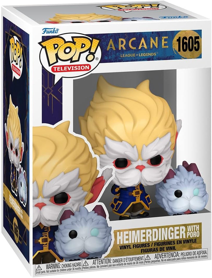 Funko POP TV: Arcane LOL - Heimerdinger con Poro - Arcane: League o...